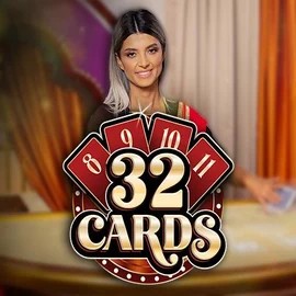 Official Live Casino logo: 32 Cards by Ezugi at Slotrize Casino