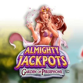 Almighty Jackpots: Garden of Persephone casino game by Novomatic – featured logo at Slotrize Casino