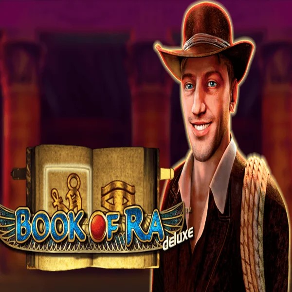 Book of Ra Deluxe slot visual from Novomatic available on slotrize.eu.com