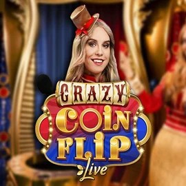 Crazy Coin Flip logo by Evolution at Slotrize Casino