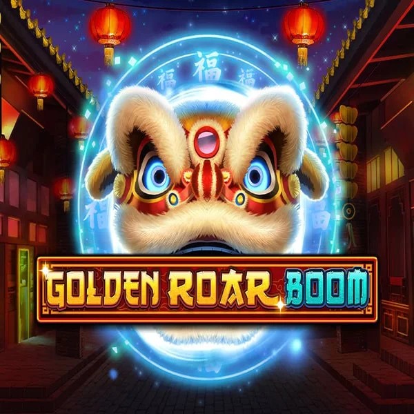 Golden Roar BOOM slot logo by Greentube at Slotrize Casino