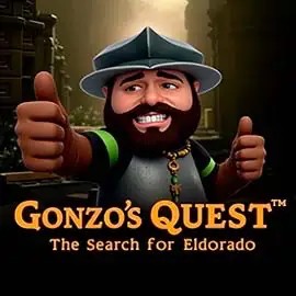 Gonzo's Quest logo – Slots by NetEnt at Slotrize Casino