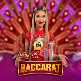 Mega Baccarat casino game by Pragmatic Play – featured logo at Slotrize Casino