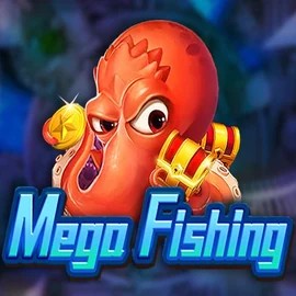 Mega Fishing slot logo by TaDa Gaming at Slotrize Casino