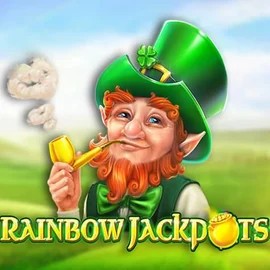 Jackpots logo of Rainbow Jackpots from Red Tiger Gaming at Slotrize Casino