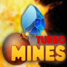 Turbo Mines slot logo by Turbo Games at Slotrize Casino