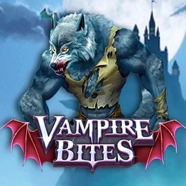 Vampire Bites online game logo by Amusnet Interactive on slotrize.eu.com